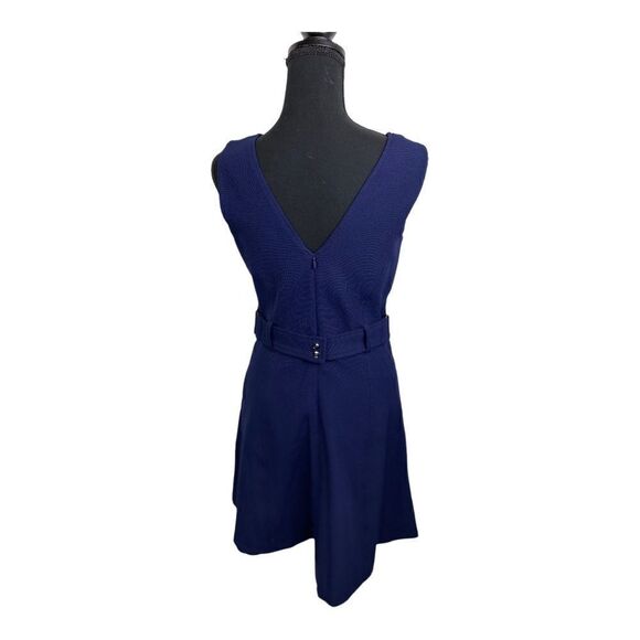 #162 VINCE CAMUTO Navy Ribbed Sleeveless Mini Dress - Picture 2 of 7